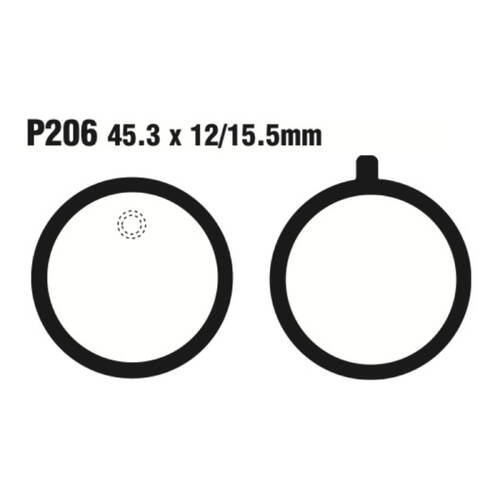 Premier Brake Pads P Organic Standard - P206