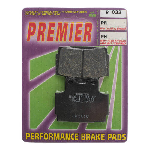 Premier Brake Pads P Organic Standard - P33