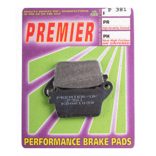 Premier Brake Pads P Organic Standard - P381