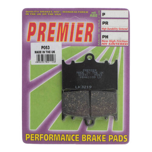 Premier Brake Pads P Organic Standard - P53