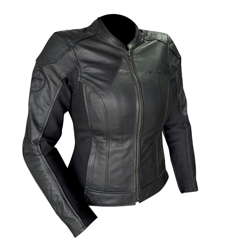 RICONDI LADIES SHELBY LEATHER JACKET CLASSIC BLACK 6