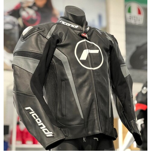 RACING SERIES TECH-AIR COMPATIBLE JACKET BLACK GUNMETAL XS (48)