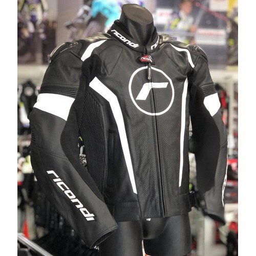 RACING SERIES TECH-AIR COMPATIBLE JACKET BLACK WHITE XS (48)
