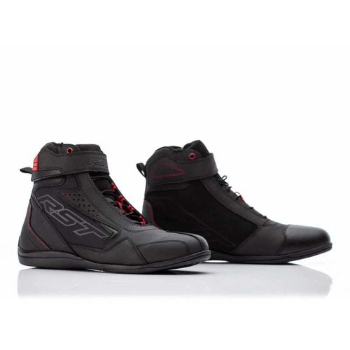 RST FRONTIER CE RIDE SHOE BLACK RED 42