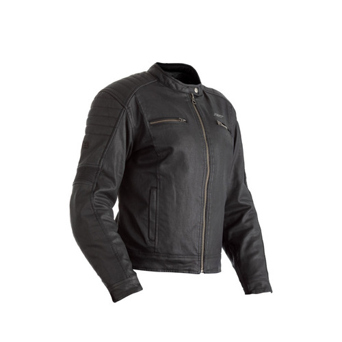RST BRIXTON CE LADIES WATERPROOF WAX JACKET BLACK 20