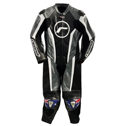 RICONDI RACING SERIES LADIES SUIT BLACK GUNMETAL WHITE 18