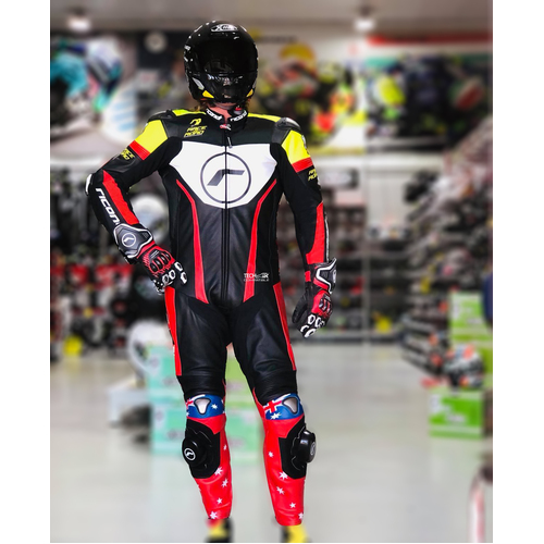 RICONDI RACING SERIES SPECIAL EDITION SUIT BLACK WHITE NEON XS (48)