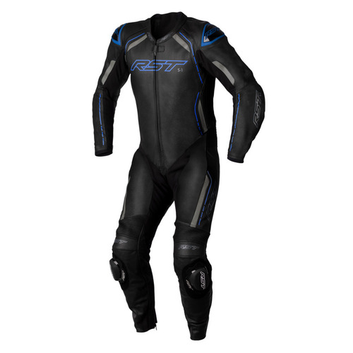 RST S-1 1 PIECE SUIT BLACK GREY BLUE 58