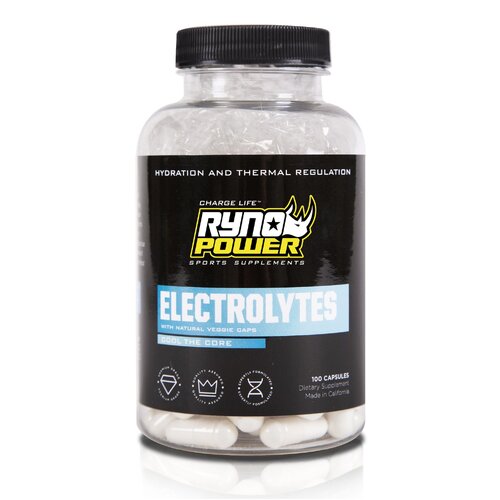 RYNO POWER ELECTROLYTES ELECTROLYTE SUPPLEMENT 100 CAPSULES