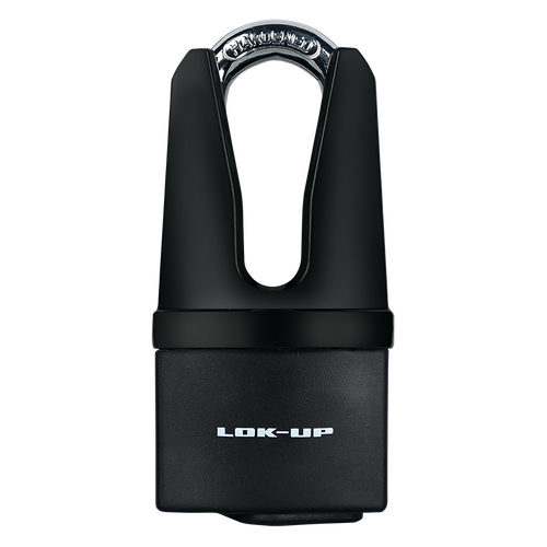 LOK-UP HEAVY DUTY PADLOCK / DISC LOCK 60MM (WITH SHANK PROTECTION) - BLACK