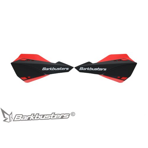 BARKBUSTERS SABRE MX/ENDURO HANDGUARD - BLACK RED (WITH WIND DEFLECTORS)