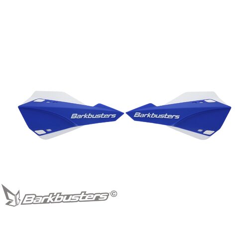 BARKBUSTERS SABRE MX/ENDURO HANDGUARD - BLUE WHITE (WITH WIND DEFLECTORS)