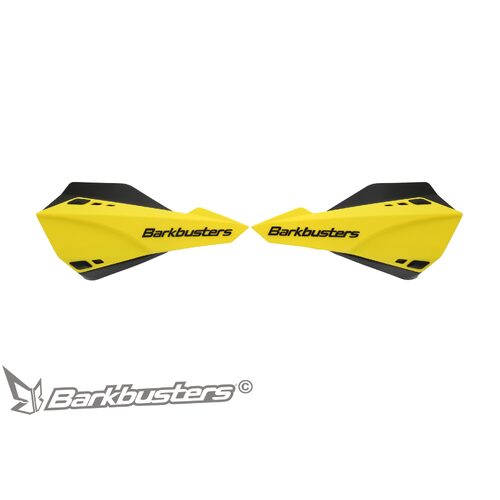 BARKBUSTERS SABRE MX/ENDURO HANDGUARD - YELLOW BLACK (WITH WIND DEFLECTORS)