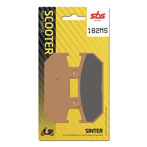 SBS 182MS REAR PADS - SINTER SCOOTER