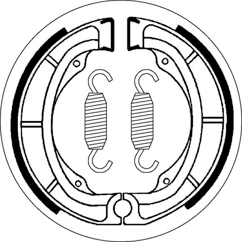 SBS 2016 BRAKE SHOES - WITH SPRINGS