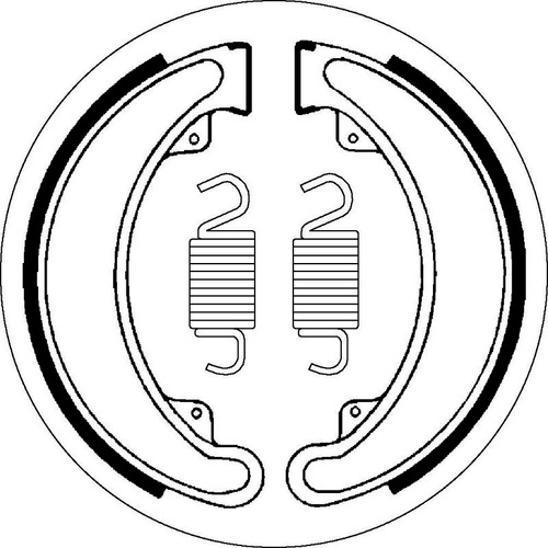 SBS 2024 BRAKE SHOES - WITH SPRINGS