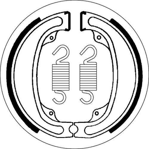SBS 2031 BRAKE SHOES - WITH SPRINGS