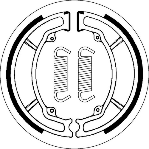SBS 2034 BRAKE SHOES - WITH SPRINGS
