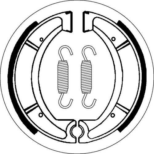 SBS 2037 BRAKE SHOES - WITH SPRINGS
