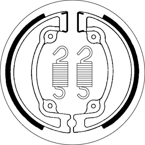 SBS 2041 BRAKE SHOES - WITH SPRINGS