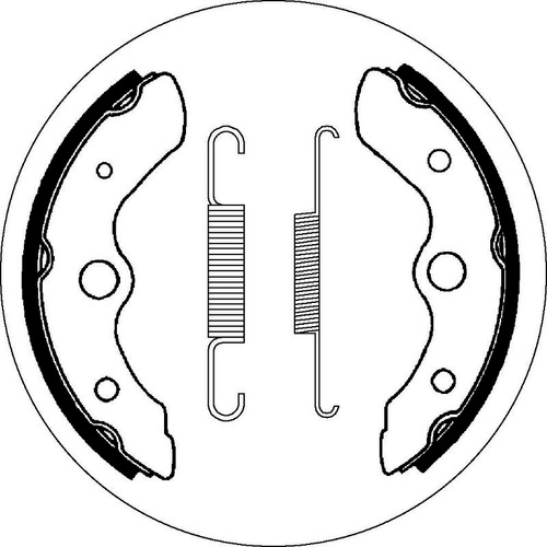 SBS 2044 BRAKE SHOES - WITH SPRINGS