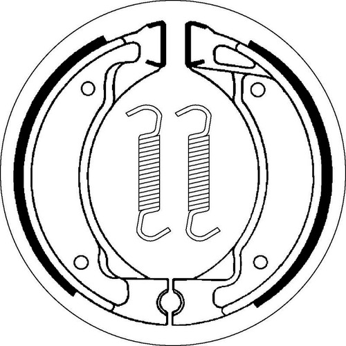 SBS 2050 BRAKE SHOES - WITH SPRINGS