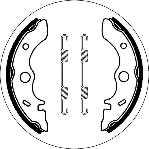 SBS 2054 BRAKE SHOES - WITH SPRINGS
