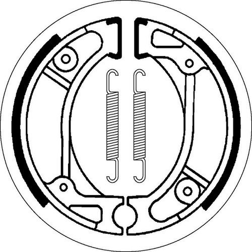 SBS 2057 BRAKE SHOES - WITH SPRINGS