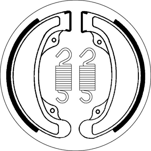 SBS 2058 BRAKE SHOES - WITH SPRINGS