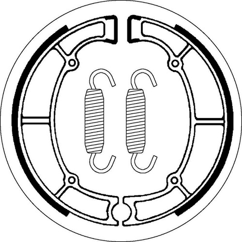 SBS 2060 BRAKE SHOES - WITH SPRINGS