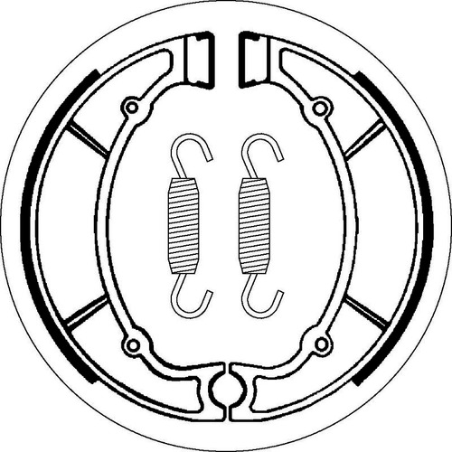 SBS 2063 BRAKE SHOES - WITH SPRINGS