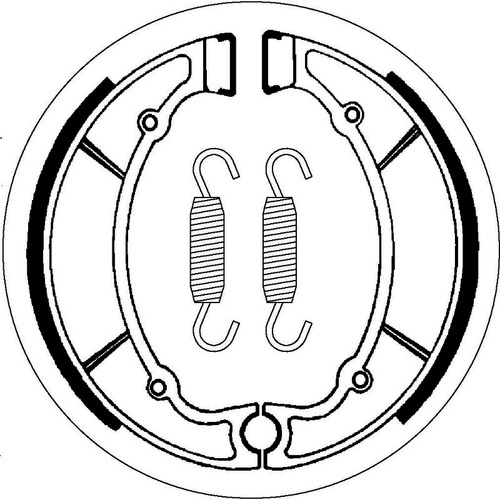 SBS 2064 BRAKE SHOES - WITH SPRINGS