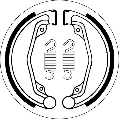 SBS 2068 BRAKE SHOES - WITH SPRINGS