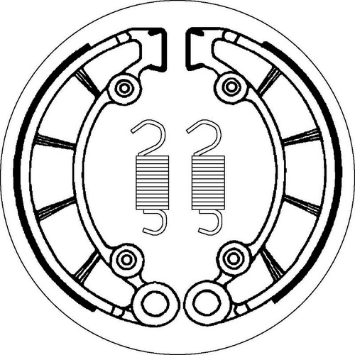 SBS 2072 BRAKE SHOES - WITH SPRINGS