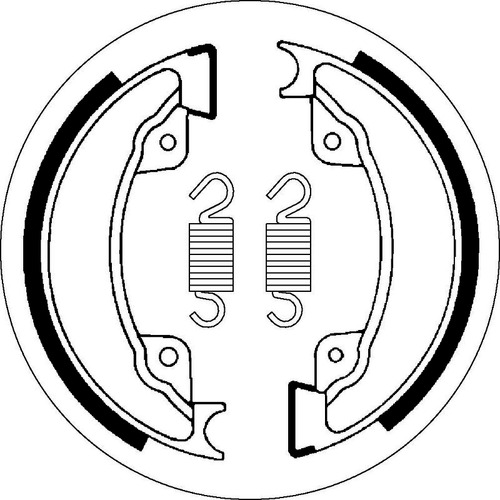 SBS 2077 BRAKE SHOES - WITH SPRINGS