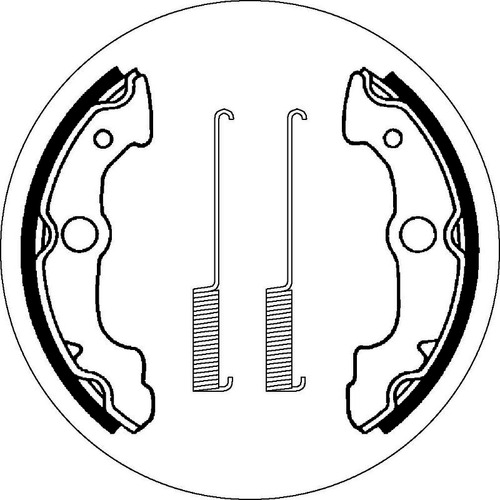 SBS 2085 BRAKE SHOES - WITH SPRINGS