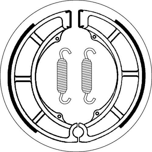 SBS 2097 BRAKE SHOES - WITH SPRINGS