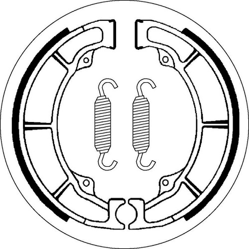 SBS 2110 BRAKE SHOES - WITH SPRINGS