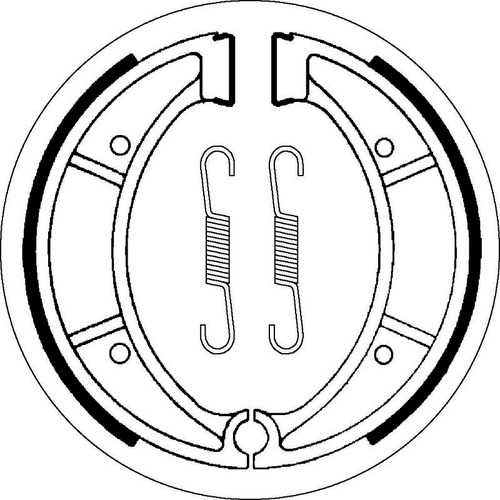 SBS 2117 BRAKE SHOES - WITH SPRINGS