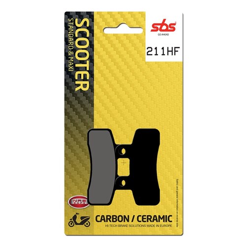 SBS 211HF FRONT PADS - CERAMIC SCOOTER