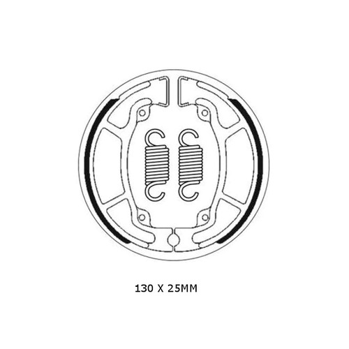 SBS 2208 BRAKE SHOES - WITH SPRINGS