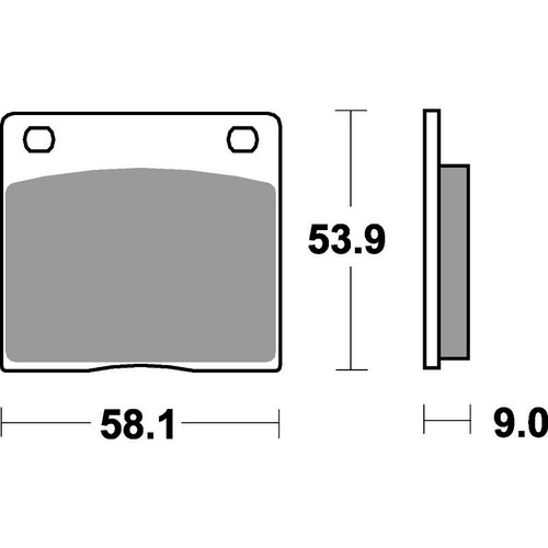 SBS 512RQ REAR PADS - CARBON TECH RACE
