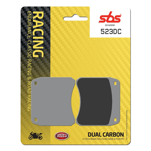SBS 523DC FRONT PADS - DUAL CARBON RACE