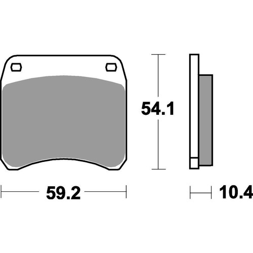 SBS 523HF FRONT/REAR PADS - CERAMIC STREET