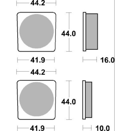 SBS 531HF FRONT/REAR PADS - CERAMIC STREET