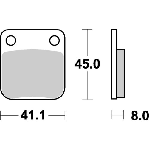 SBS 536SI FRONT/REAR PADS - SINTER OFF ROAD