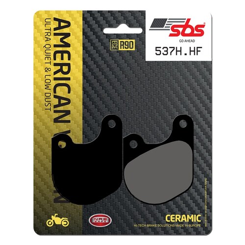 SBS 537H.HF FRONT/REAR PADS - CERAMIC STREET AMERICAN V-TWIN