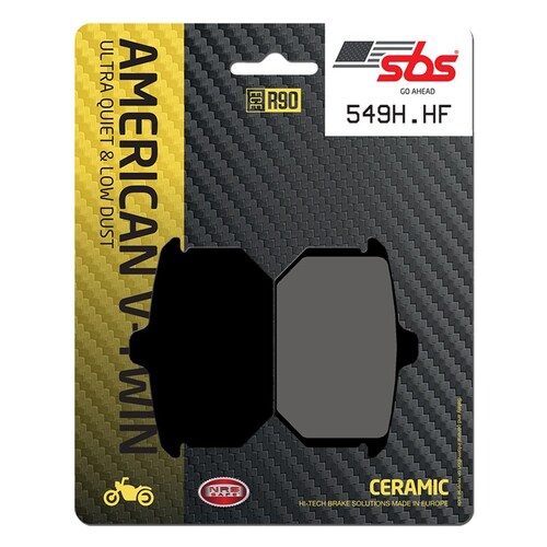 SBS 549H.HF FRONT/REAR PADS - CERAMIC STREET AMERICAN V-TWIN