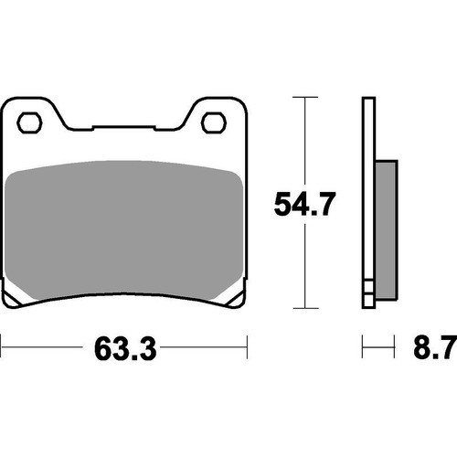 SBS 555HS FRONT PADS - SINTER STREET