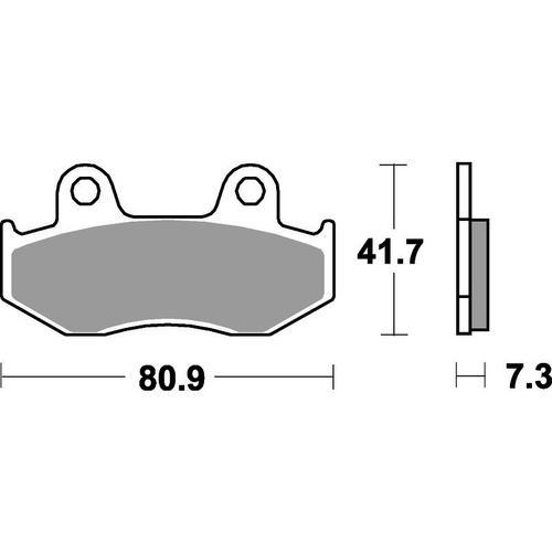 SBS 558SI FRON/REAR PADS - SINTER OFF ROAD
